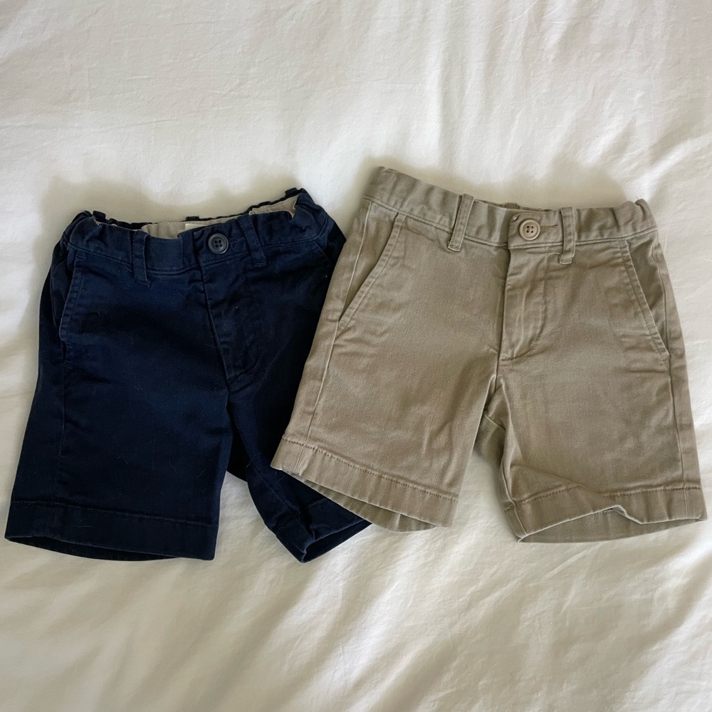 Bundle of Crewcuts Navy and Khaki Kids Shorts